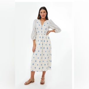 Hunter Bell Clementine Blue Medallion Dress XS